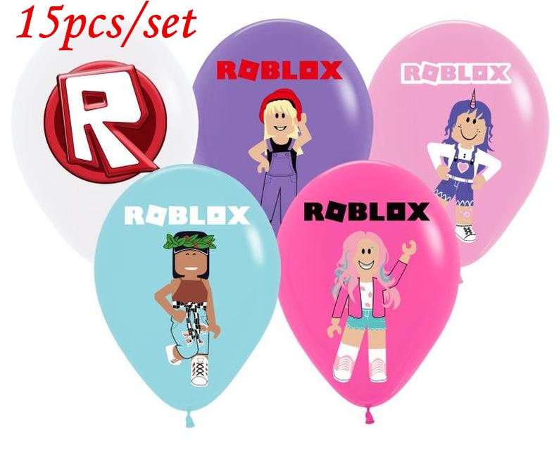 Rob Latex Balloons 12inch Ballon Pixel loxed Happy Birthday Decoration Girl Balloon Set Kids Air Globos Supplies